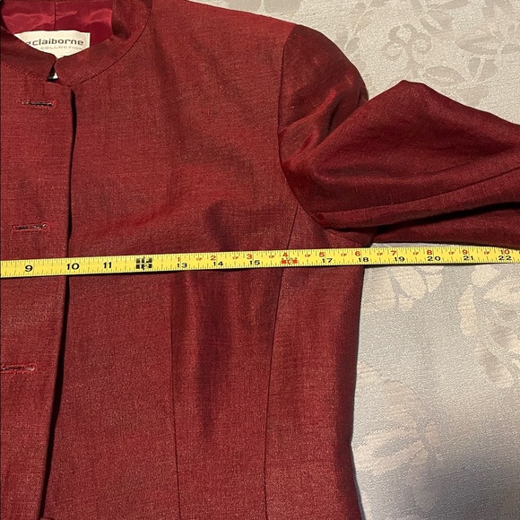 Liz Claiborne linen standing collar jacket - Picture 10 of 10